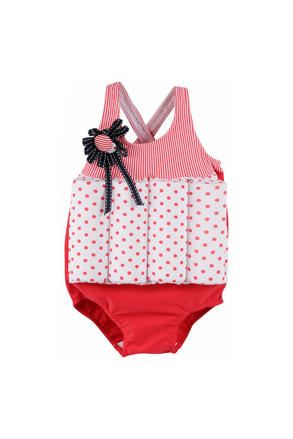 Dotted one piece bikini set