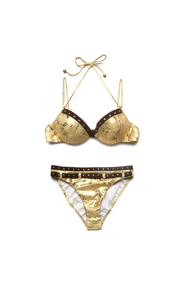 Golden bikini set